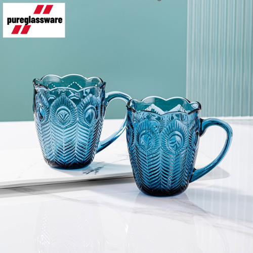 300ml glass vintage drinking mugs wholesale