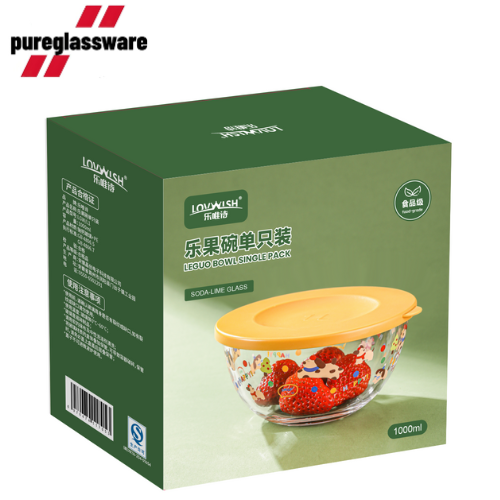1000ml large salad glass bowl and kitchen cooking bowl wholesale