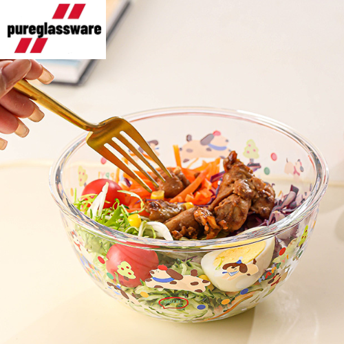 1000ml large salad glass bowl and kitchen cooking bowl wholesale