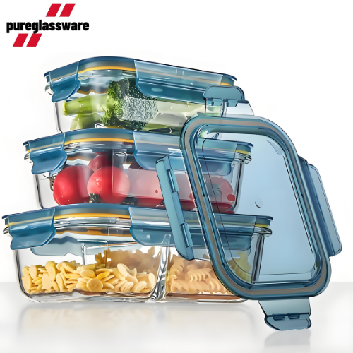 GLASS FOOD CONTAINERS