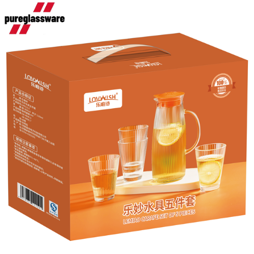 800ml jug for juuce with lids and glass water pitcher set wholesale