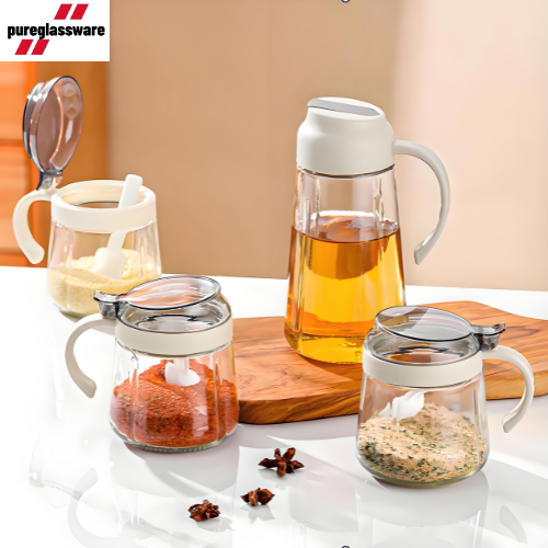 GLASS OIL JAR & STORAGE JAR