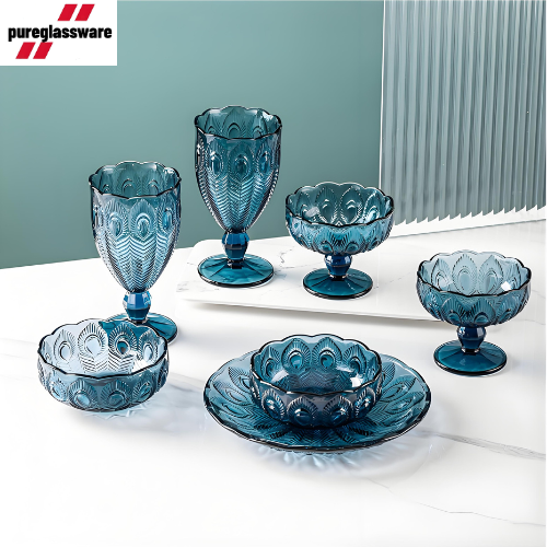 primary glass tableware dinner sets 7piece wholesale