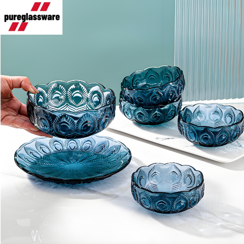 glass plates and bowl sets for 6 piece wholesale