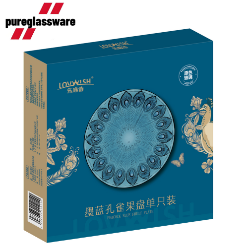 glass large round dessert plates dish serving plate wholesale