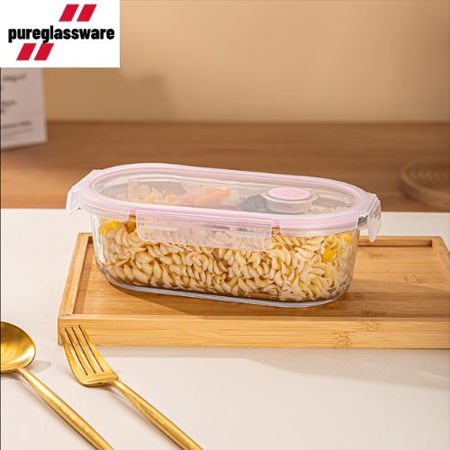 glass food meal storage glass containers with lids wholesale