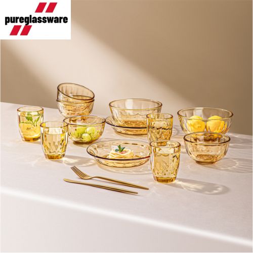 glass high borosilicate dinnerware sets of 12 piece whloesale