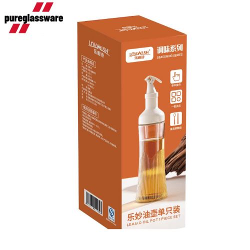 500ml glass olive oil dispenser bottle and liquid glass bottle for kitchen wholesale