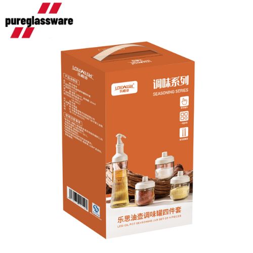 500ml oil pot spray bottle for cooking and spice containers sets of 4  wholesale