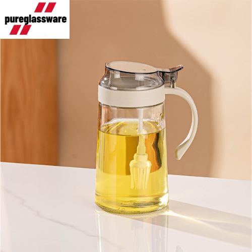 500ml glass oil pot bottle for kitchen accessories salad BBQ  wholesale