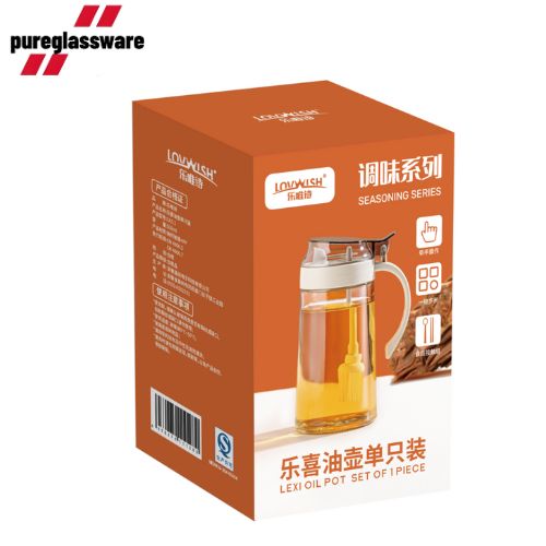 500ml glass oil pot bottle for kitchen accessories salad BBQ  wholesale