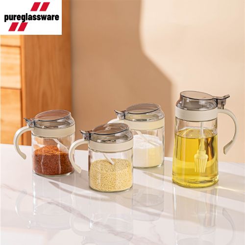 500 ml glass dispenser bottle leakproof for kitchen cooking wholesale