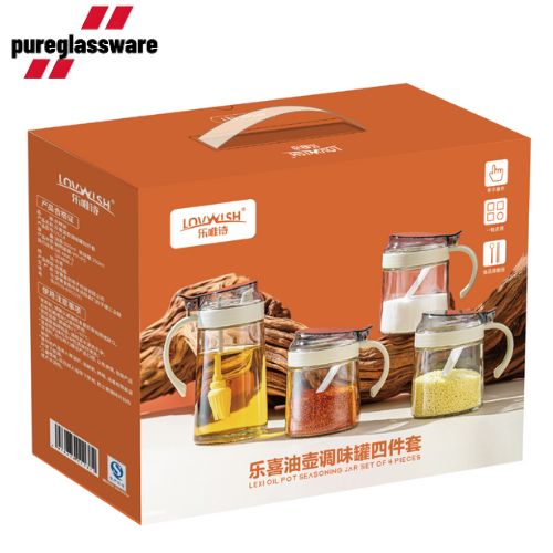 500 ml glass dispenser bottle leakproof for kitchen cooking wholesale