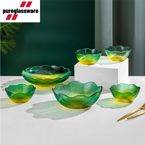 6 piece glass plates and bowls sets dinnerware wholesale