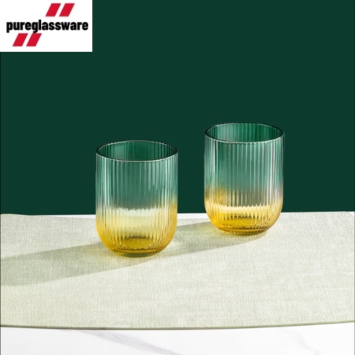 240ml drinking tumbler set glass of 2 home and bar glass cup wholesale