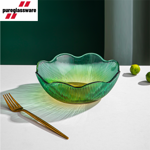 glass salads bowls cooking round clear glass bowl for salad wholesale