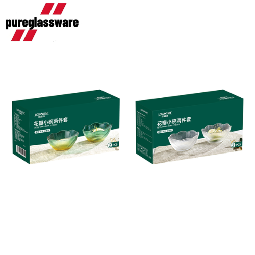 300ml glass bowl for snacks set of 2 and glass prep bowls  wholesale