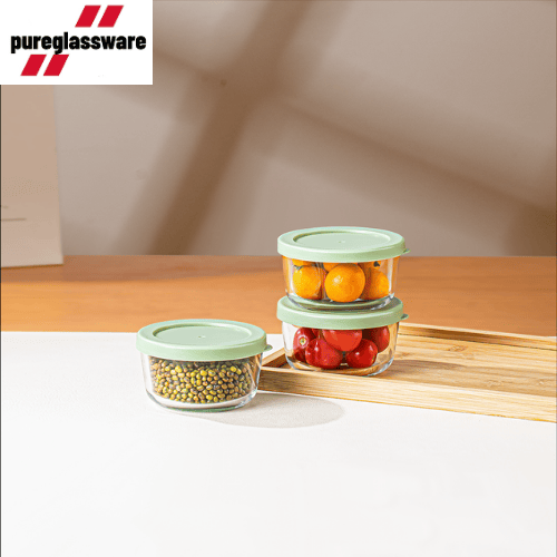 240ml glass food storage container set of 3  wholesale