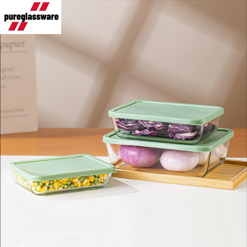 glass food containers with lids borosilicate glass meal prep containers wholesale