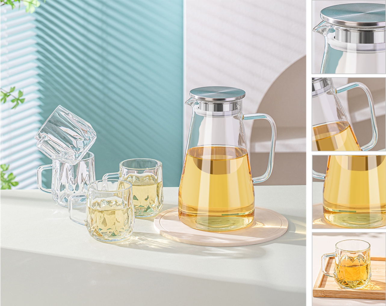 which water filter pitcher has a glass carafe - pureglassware