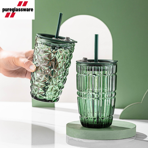 wholesale glass cups with lids-pureglassware